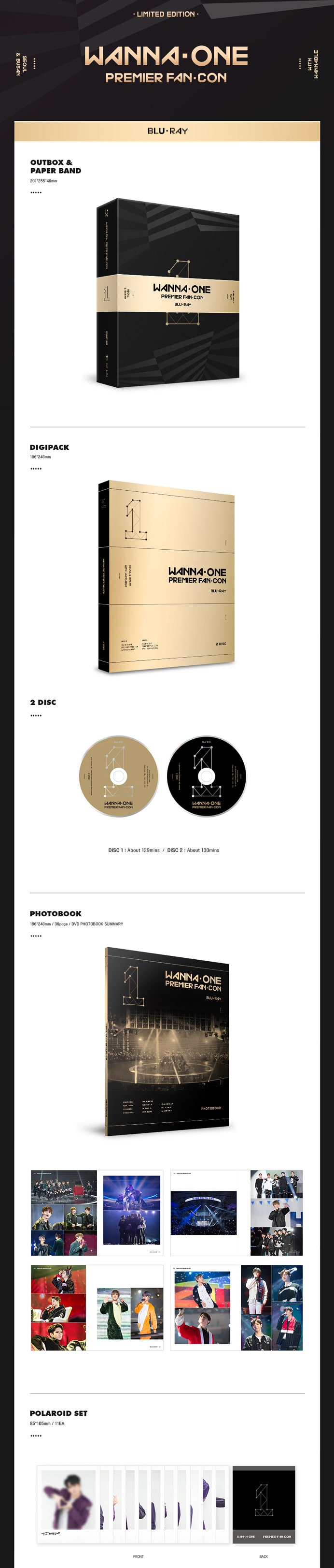 Wanna One - Premier Fan-Con Blu-ray Disc CATCHOPCD Hanteo & Circle 